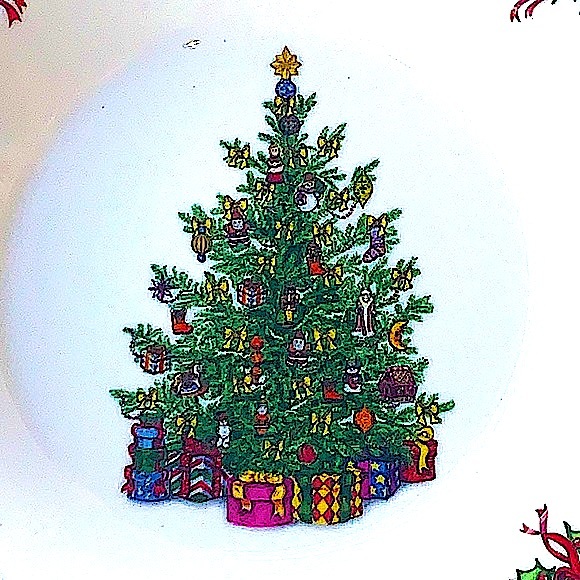 CHRISTOPHER RADKO “HOLIDAY CELEBRATIONS”  LARGE RIM SOUP BOWL - Picture 3 of 7